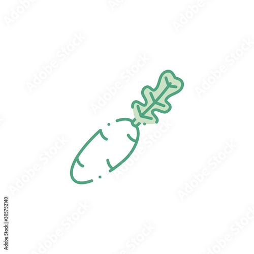 vegetable turnip fill style icon