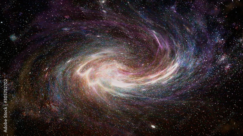 Abstract galaxy and nebula illustration