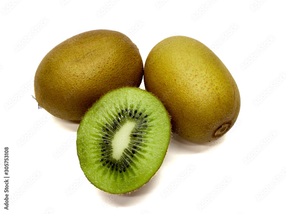 Fresh of kivi fruit isolated on white background Fresh of kivi fruit isolated on white background