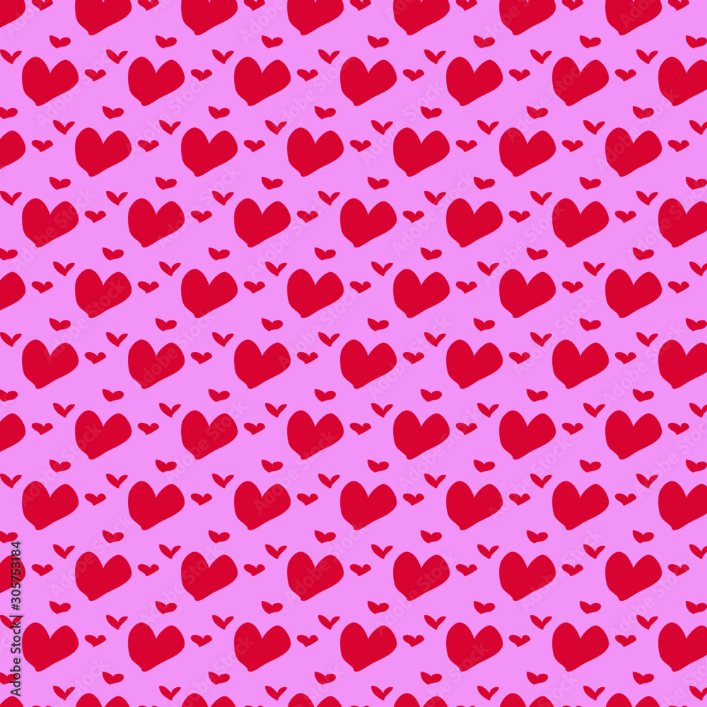 love and Heart pattern texture background.