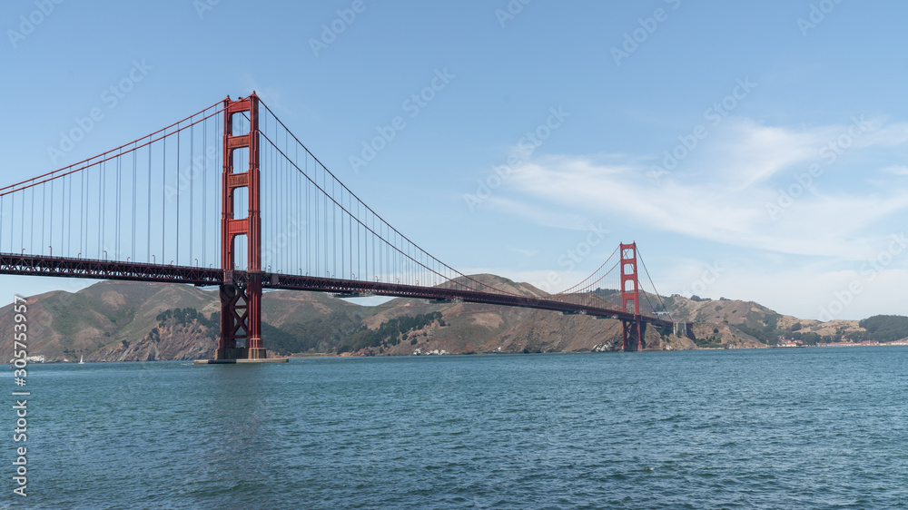 Golden Gate Bridge on a sunny summer day, San Francisco, USA