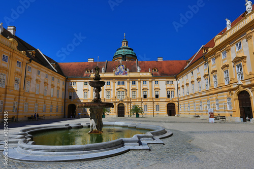 Inner Courtyard and fountain, Melk Abbey, Austria