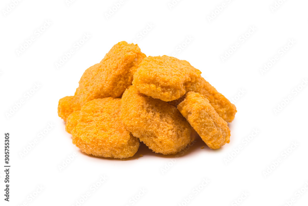 Nuggets isolated on a white background. Nuggets isolated on a white background.