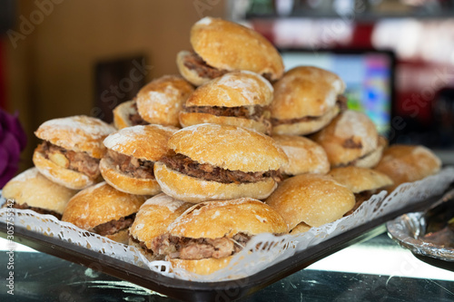 Bild auf Leinwand montaditos de pringa