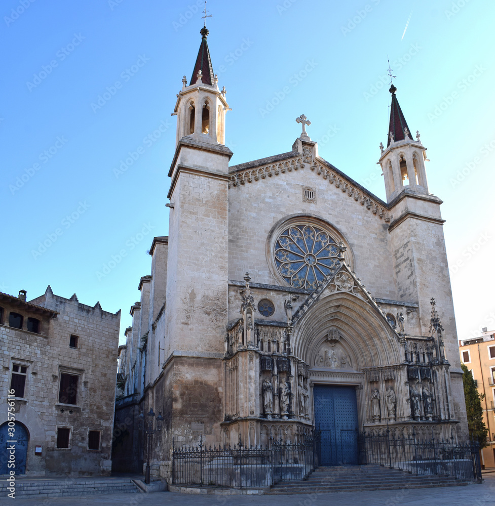 Fototapeta premium Iglesia de Santa María de Vilafranca, Barcelona España