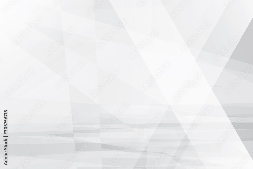 Fototapeta premium Abstract geometric white and gray color background. Vector, illustration. 