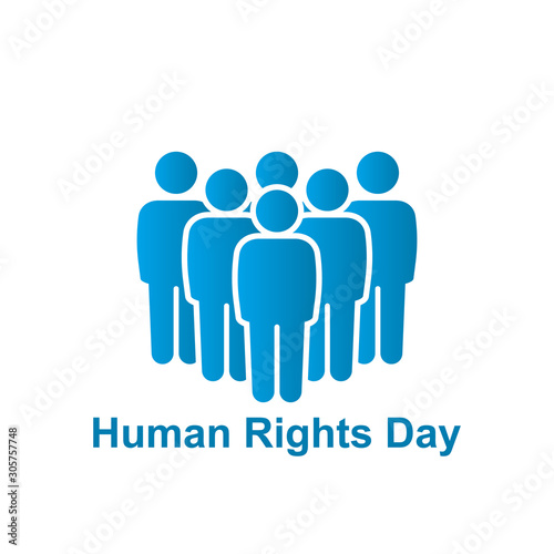 Human rights day vector illustration.