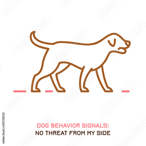 Dog behavior icon