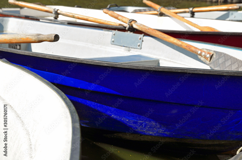 Fototapeta premium Boote blau