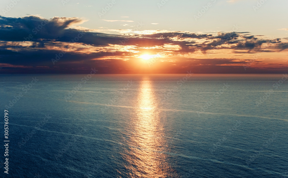 Fototapeta  sunset on the Atlantic ocean