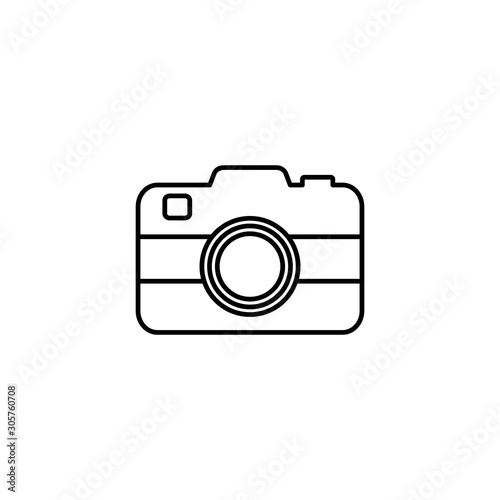 travel camera line style icon