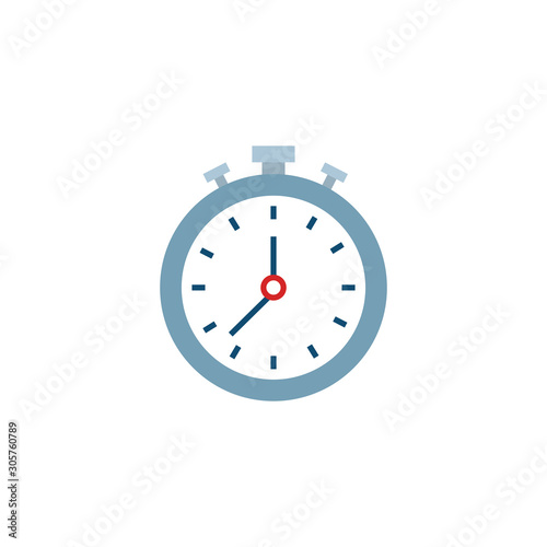 time chronometer flat style icon