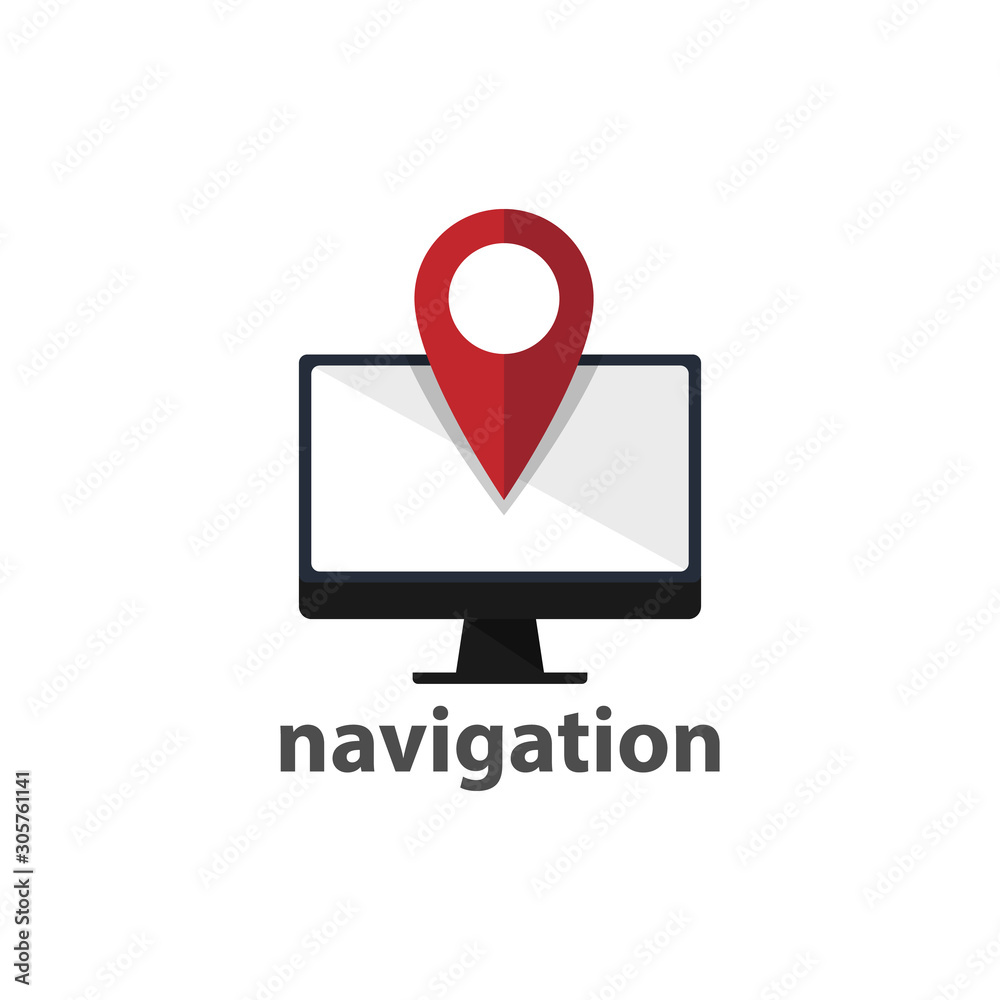 Desktop navigation web element vector design image Desktop navigation web element vector design image