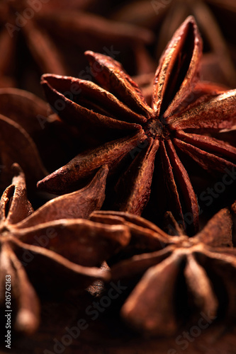 Fototapeta Naklejka Na Ścianę i Meble -  Badyan star anise spice close up