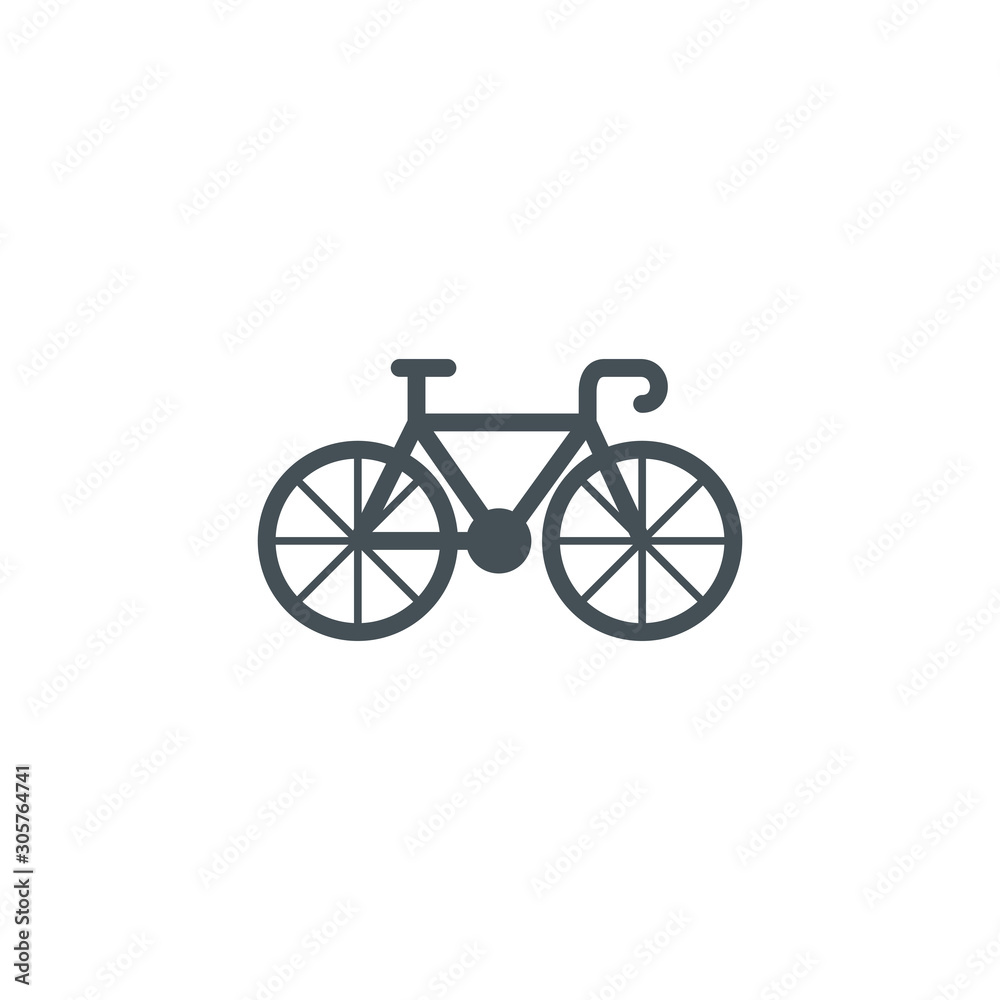 bicycle workout accessory flat icon