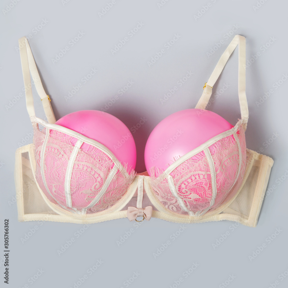 Premium Vector  Types of bras big vector set of pink lingerie