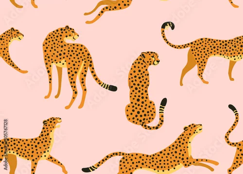 Obraz Lampart abstrakcyjny wzór. Tekstura wektor Modna Ilustracja.