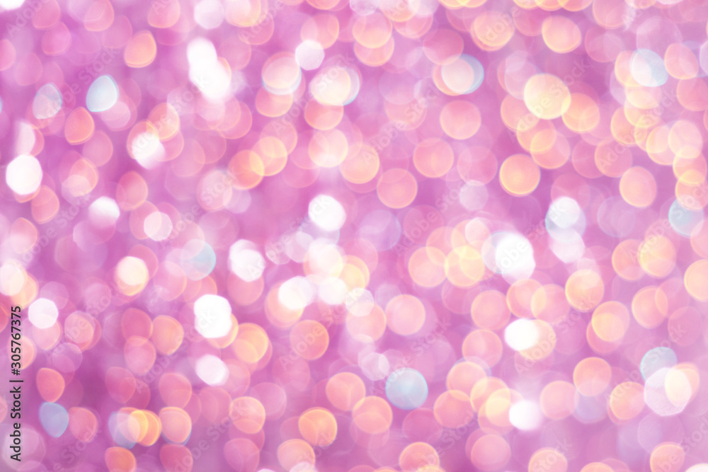 abstract colorful defocused background with festive light bokeh