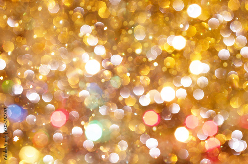 abstract colorful defocused background with festive light bokeh