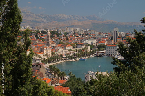 Blick auf die Altstadt von Split, Kroatien