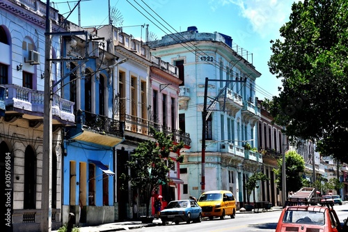 beautiful and colorful streets of Havana, 500th anniversary of the foundation of the city photo