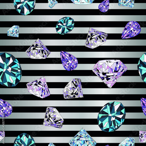 set of abstract banners with diamonds