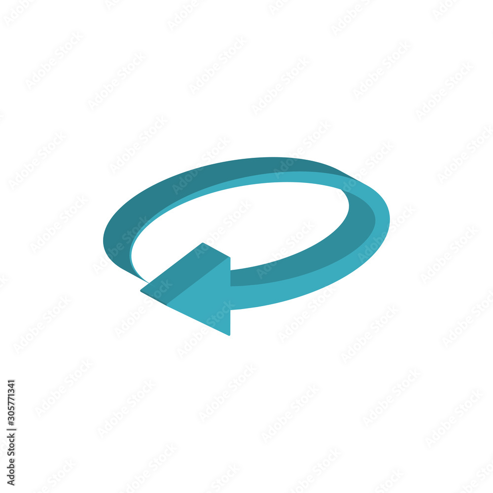 circle arrow 3d style icon circle arrow 3d style icon