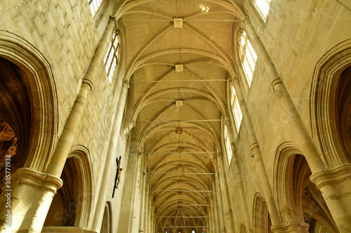 Montfort L Amaury; France - may 1 2018 : historical renaissance church photo