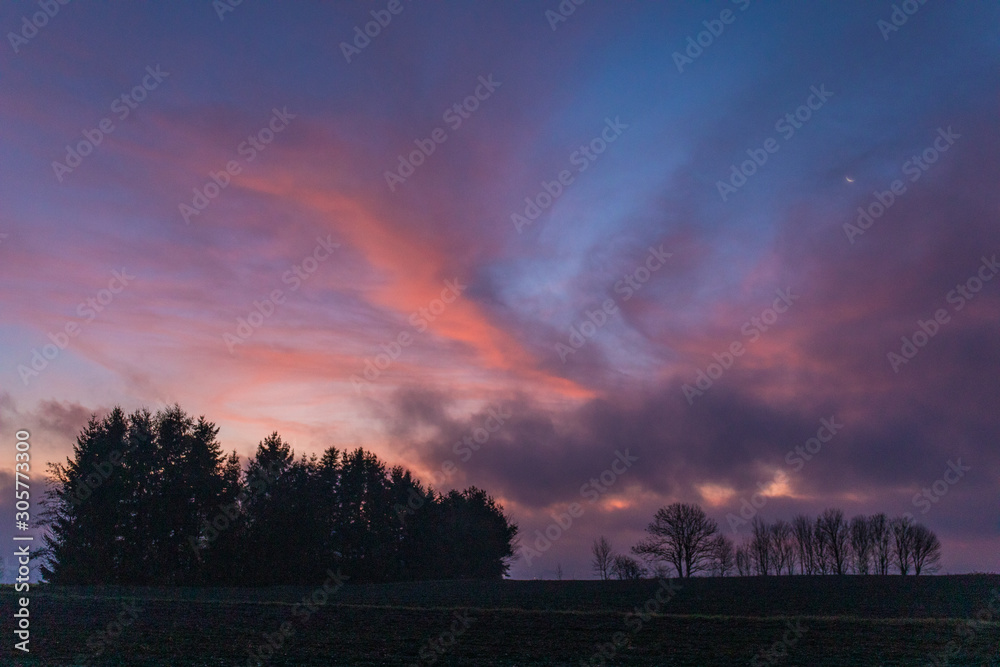 Obraz premium Sonnenaufgang im Herbst