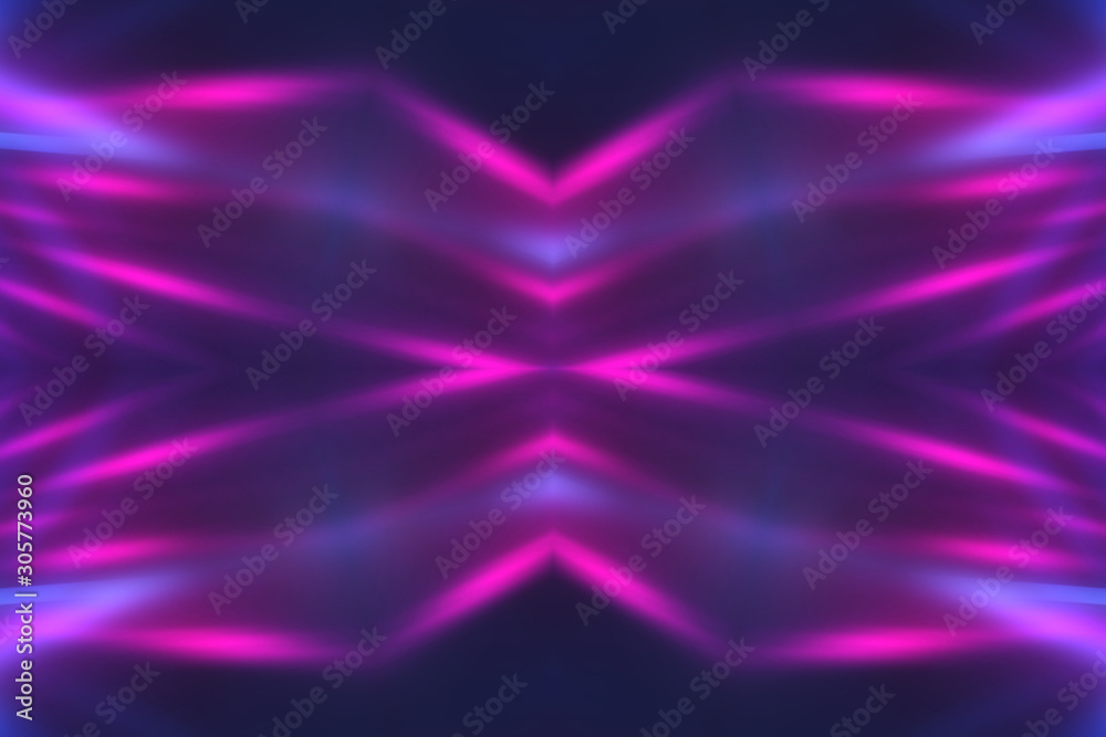 Dark abstract futuristic background. Neon lines glow. Neon lines, shapes. Multi-colored glow, blurry lights, bokeh. Empty stage background Dark abstract futuristic background. Neon lines glow. Neon lines, shapes. Multi-colored glow, blurry lights, bokeh. Empty stage background