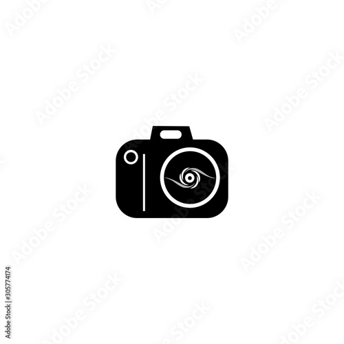 Camera icon, Camera Photography Icon Logo Template Illustration isolated on white background, Vector EPS 10, 