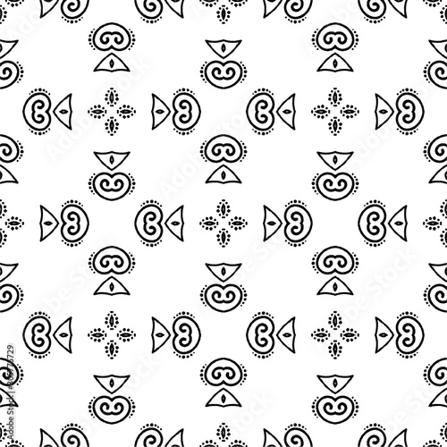 black and white batik pattern background , Batik Indonesian is a technique of wax-resist dyeing applied to whole cloth