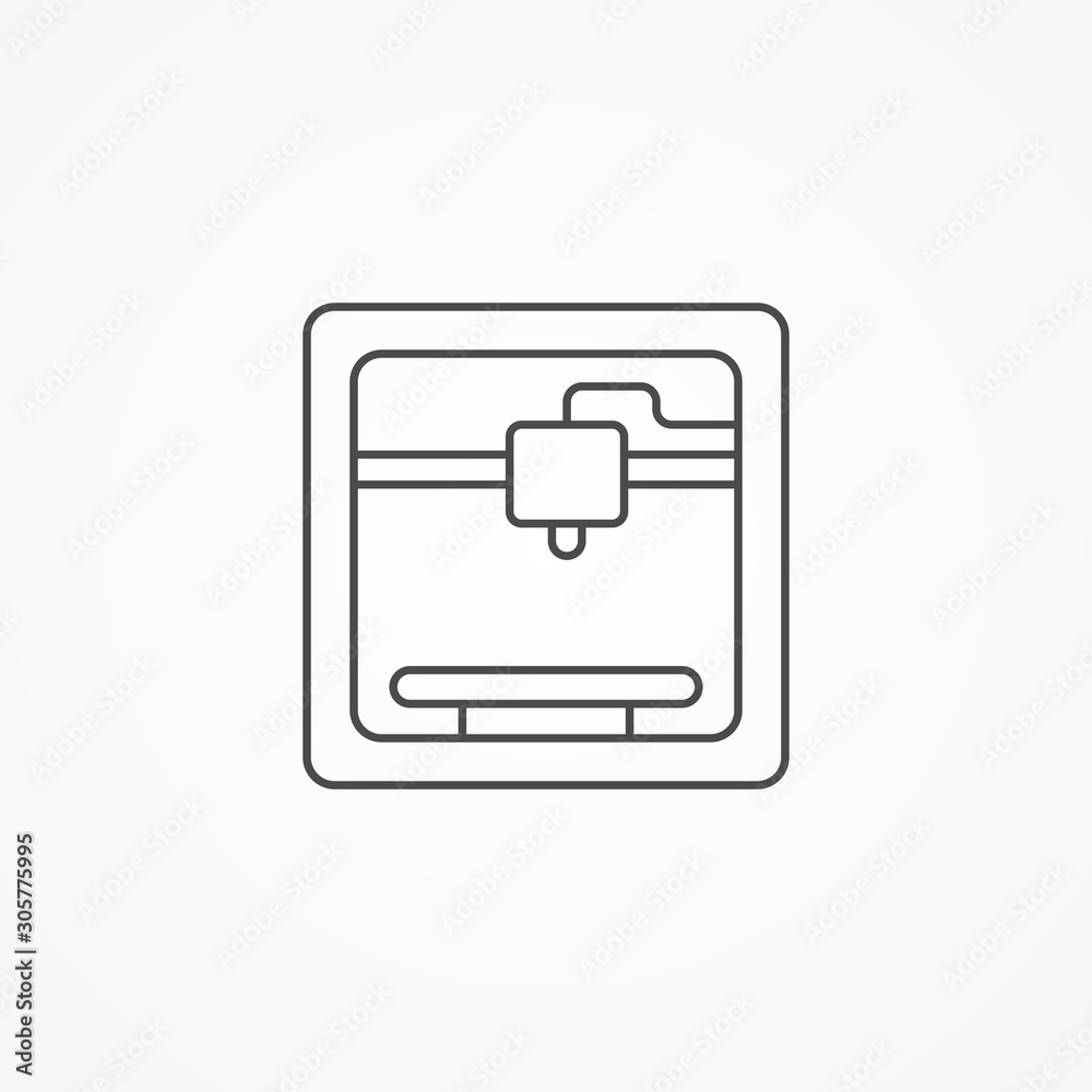 3d printer vector icon sign symbol 3d printer vector icon sign symbol