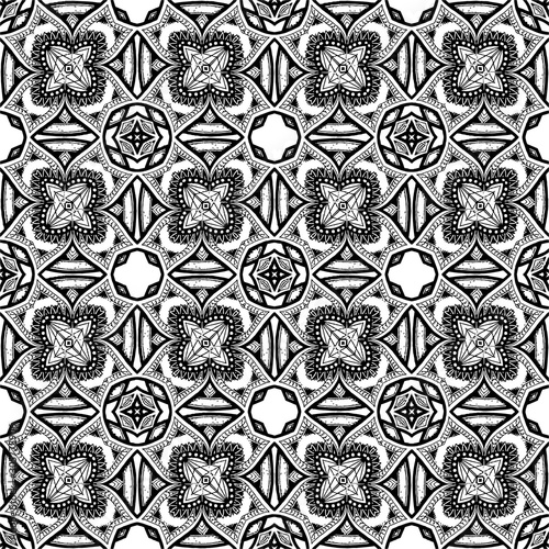 black and white batik pattern background , Batik Indonesian is a technique of wax-resist dyeing applied to whole cloth