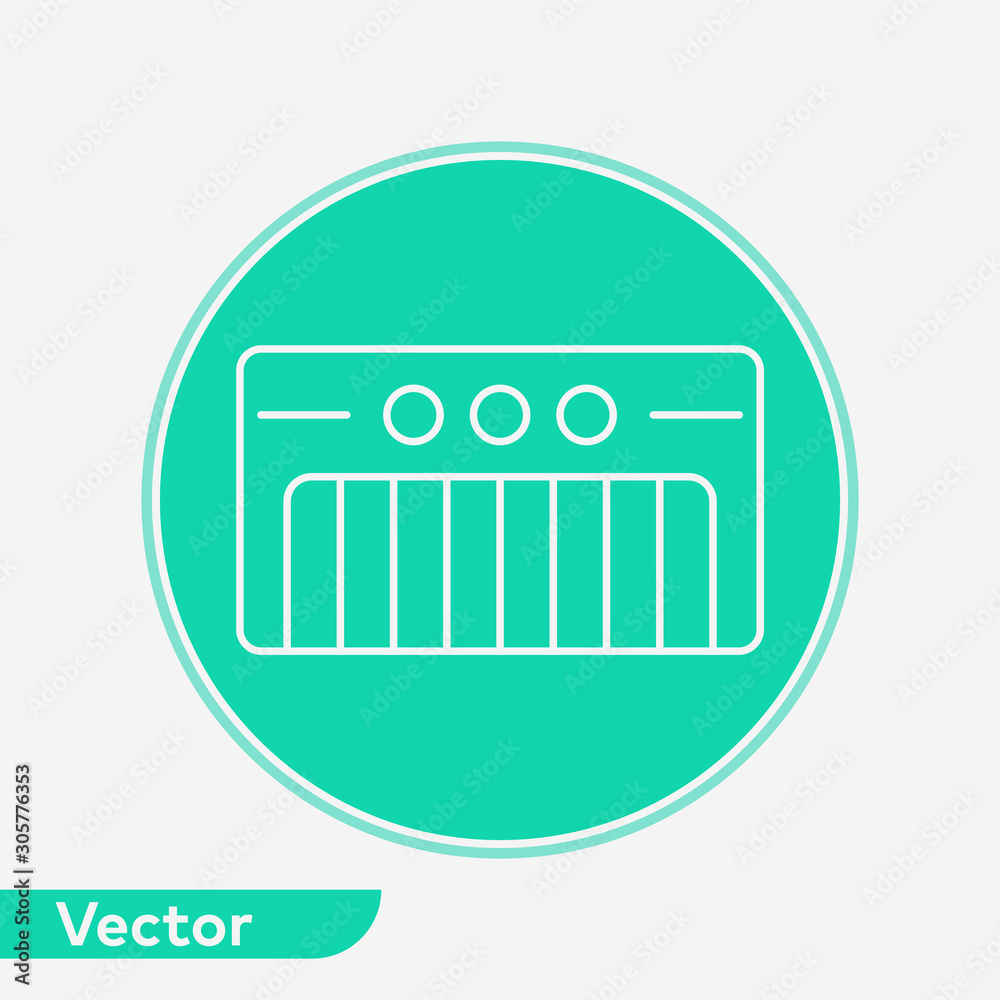 Synthesizer vector icon sign symbol Synthesizer vector icon sign symbol
