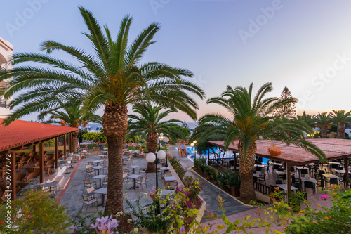 Nice view of the Hotel in Crete © velishchuk