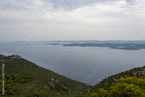 View of the Kornati Islands from Uglijan, Croatia
