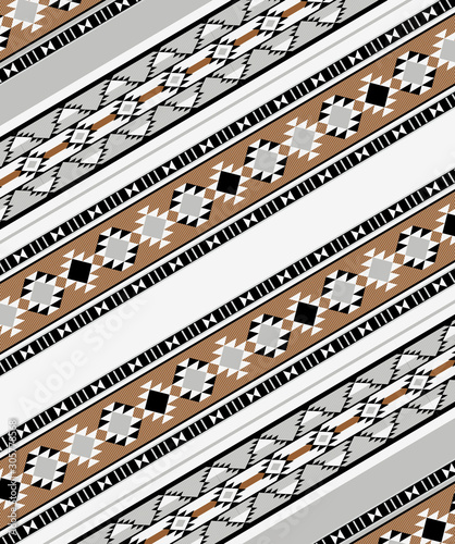 Retro Beige Handcrafted Rug Pattern From The Arabian Gulf Region