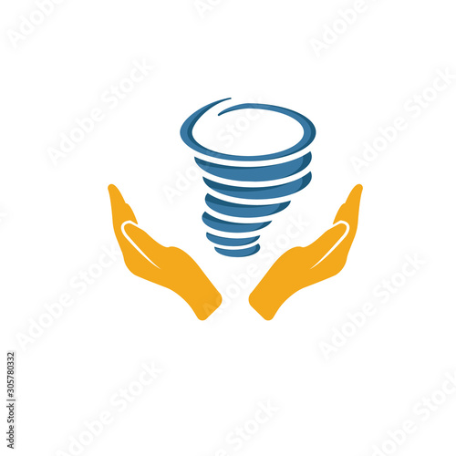 Tornado Insurance icon. Colored simple elements from insurance collection