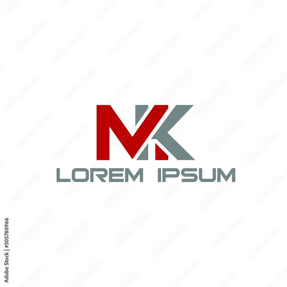 Unique and modern MK logo design Unique and modern MK logo design