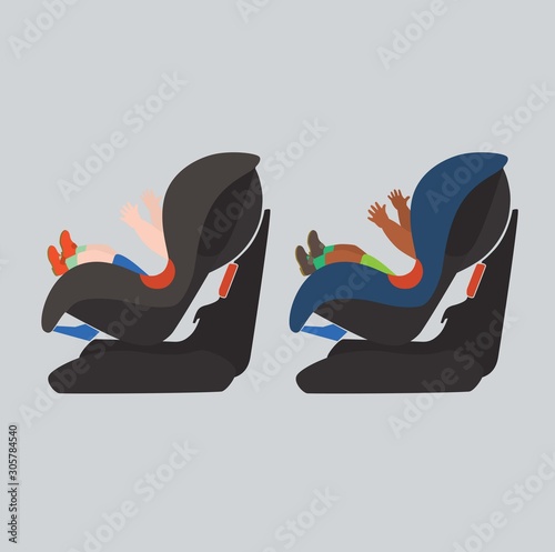 child in a car seat