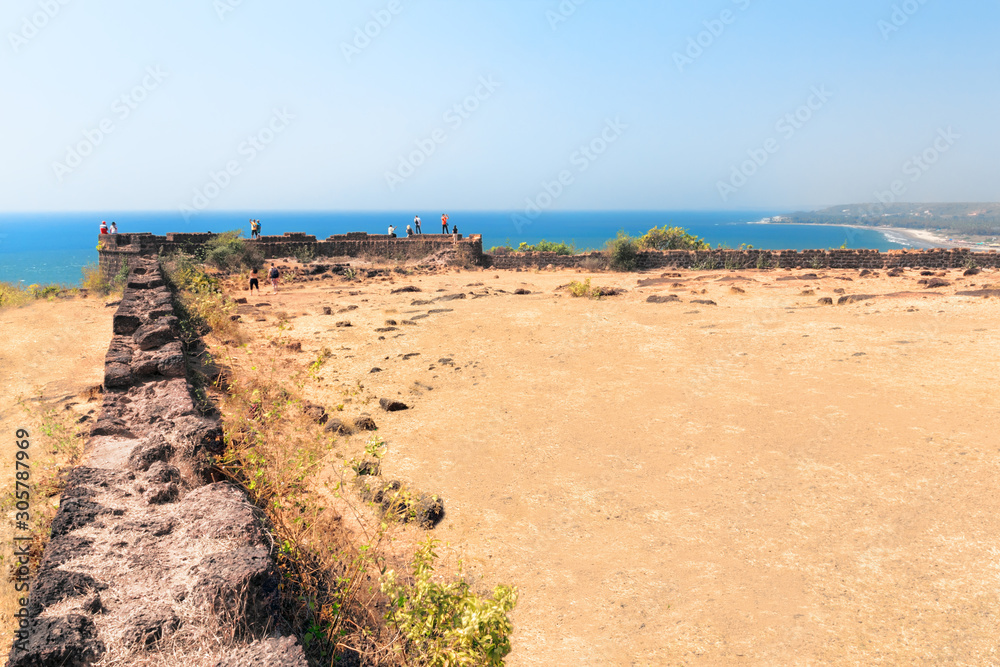 Ruins of Fort Chapora in Goa