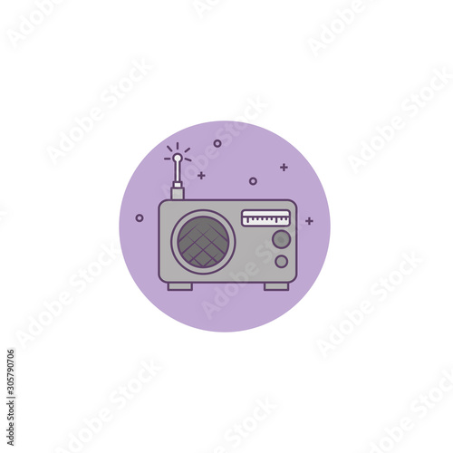 radio music detailed style icon