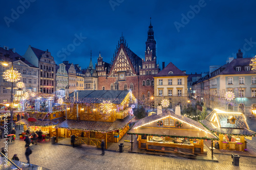 Christmas market in Wroclaw, Poland