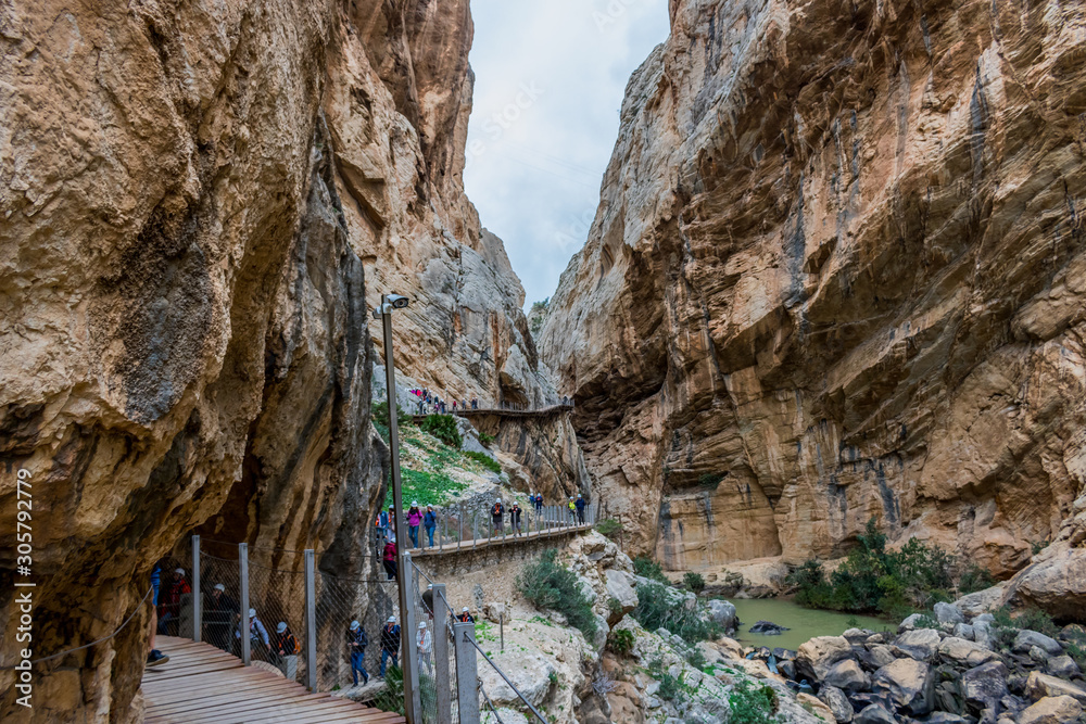 Fototapeta premium El Caminito del Rey - The King's Little Path in El Chorro, Málaga Spain