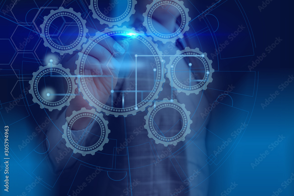 Picture photo system network scheme modern technology smart device Picture photo system network scheme modern technology smart device