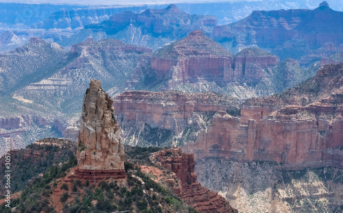Point Imperial, the highest overlook along the North Rim Scenic Drive, Grand Canyon National Park, Arizona, USA