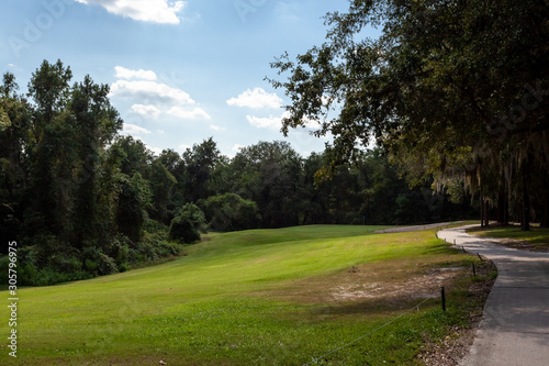 Beautiful day on a golf course