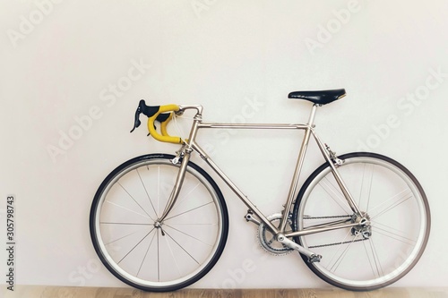 bicycle on white background