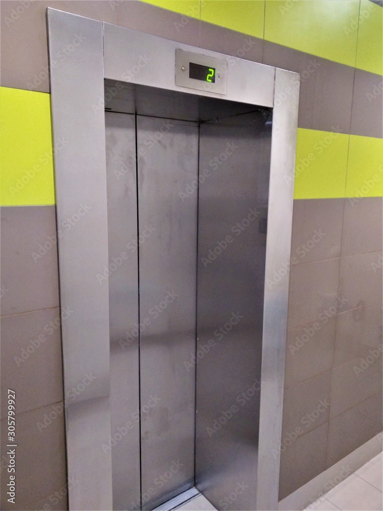 Elevator in an apartment building Elevator in an apartment building